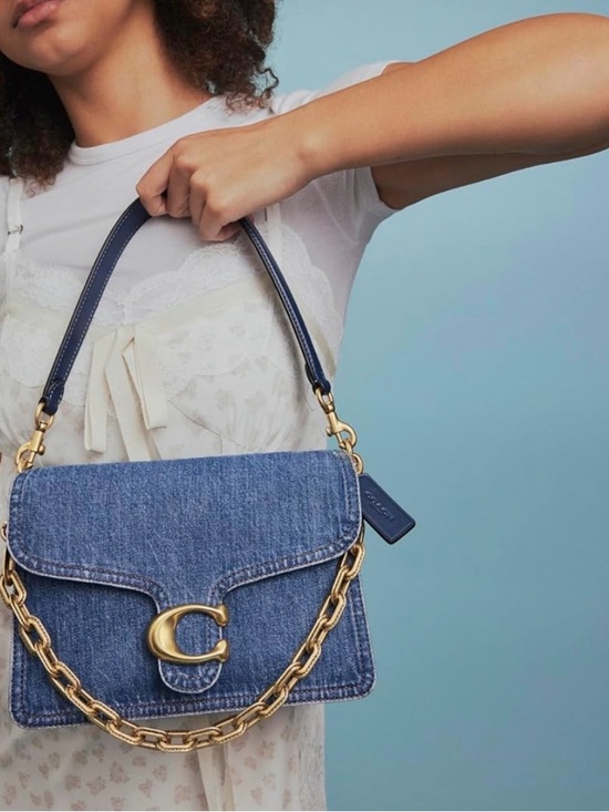 Coach Handbags - Coach Chain Tabby 26 Denim Shoulder Bag
